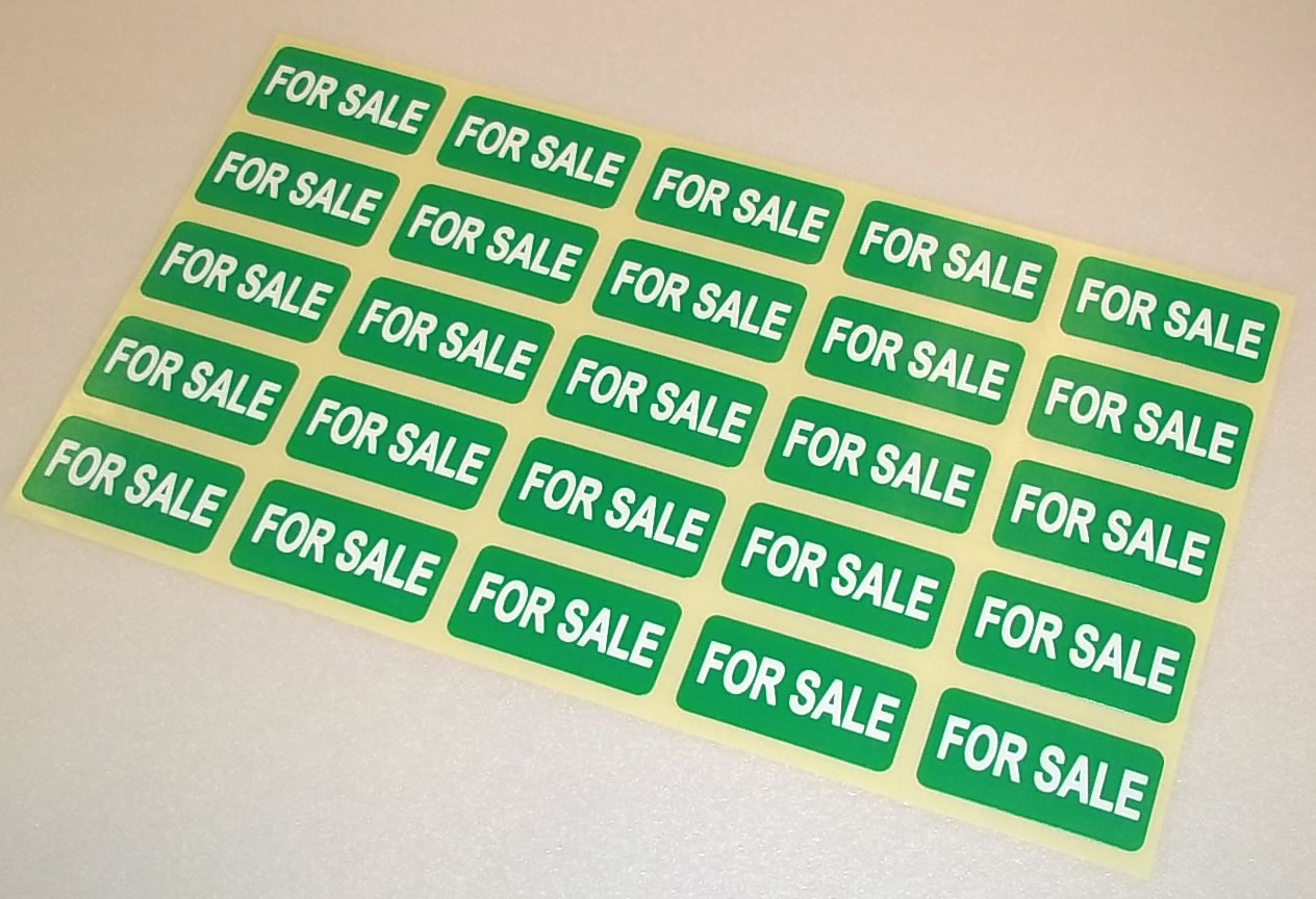SOLD – FOR SALE – LET – TO let – Real Estate / Estate Agents Stickers