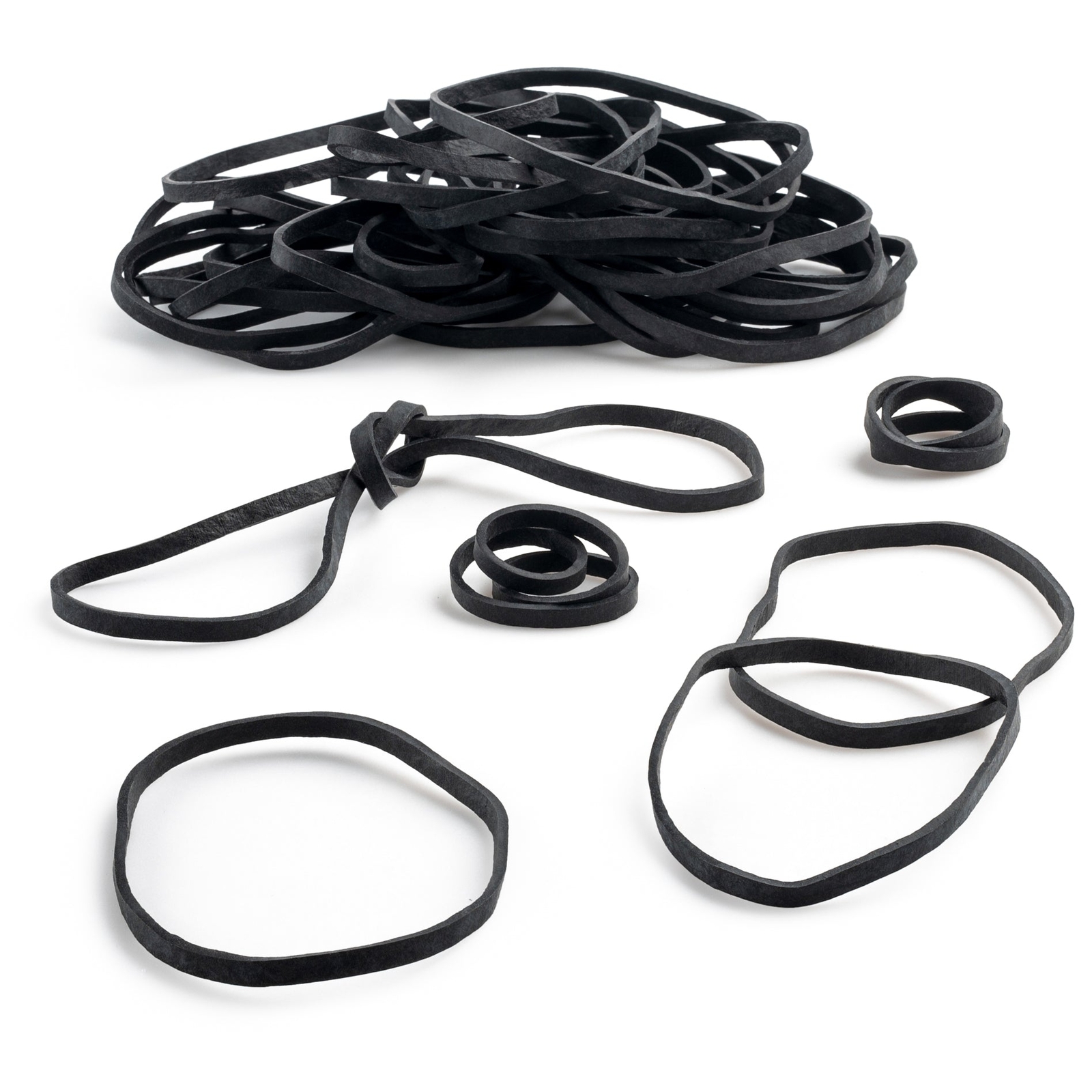 Rubber Bands #33: #33 Size, Black UV Rated, EPDM, 1LB/500 Count.