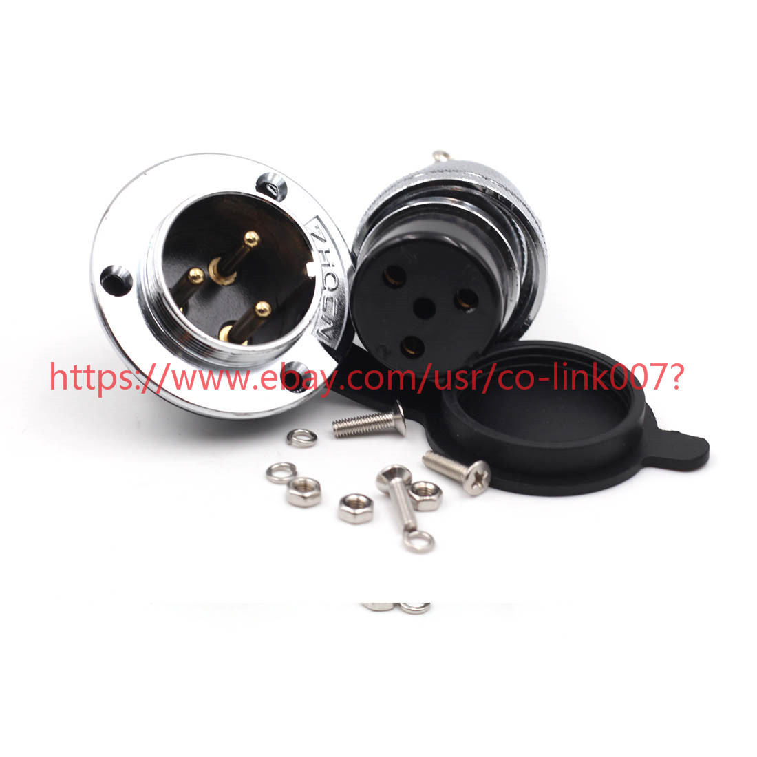 GX30 3Pin XLR Flange Aviation Plug Ham Radio DF30 Panel waterproof Connector