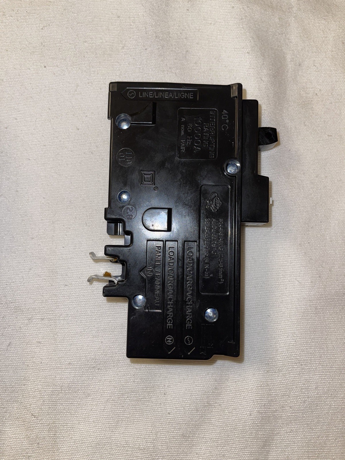 10PCS SQUARE D HOMELINE HOM120PCAFI HOM120PCAFIC 20A AFCI PLUG ON NEUTRAL