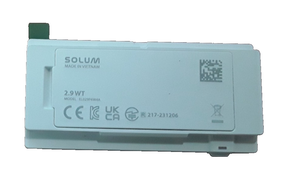 Lot Of 20 | Solum | Model: EL029F6W4A | Electronic Shelf Label 2.9″WT | 3V-1.0A