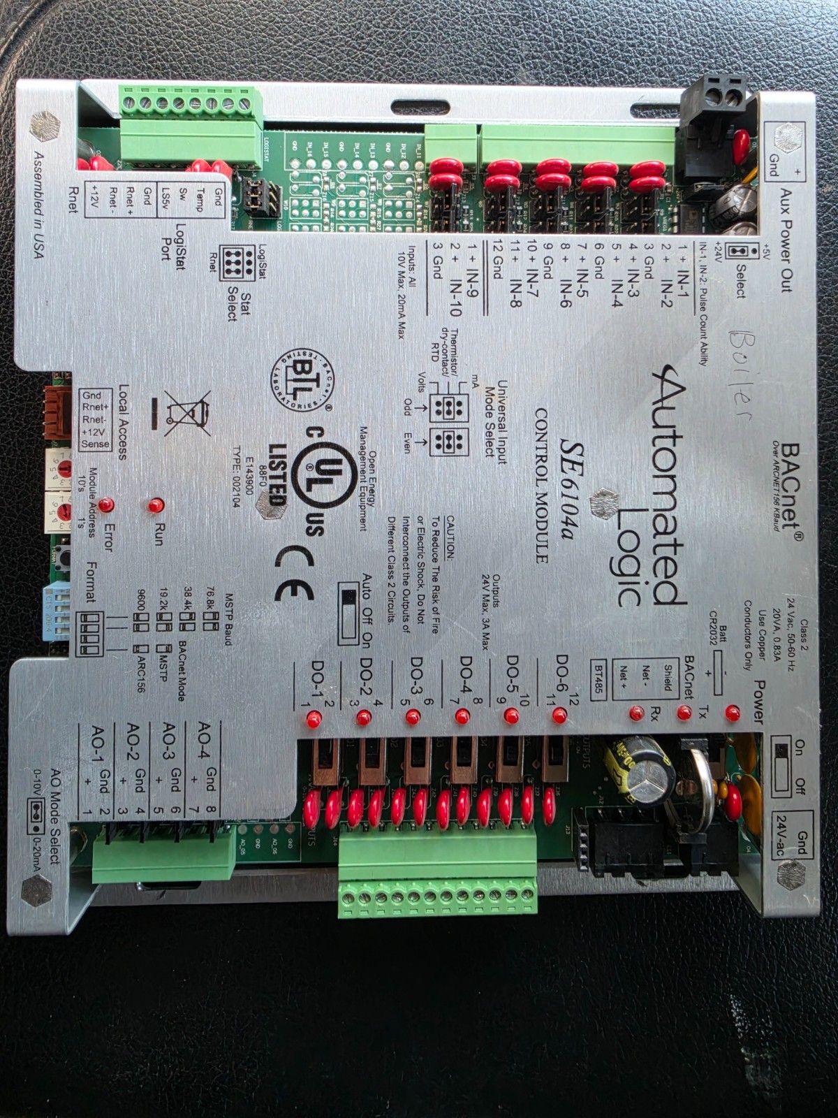 Automated Logic SE6104A BACnet Control Module