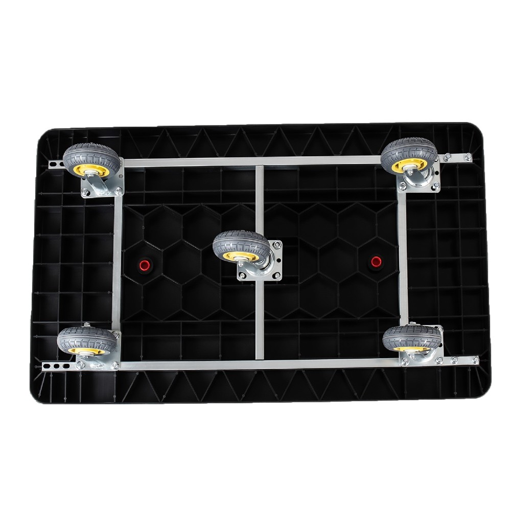 25.5″x43.5″ Foldable Platform Truck 1500LBS 5″ Silent TPR Wheels