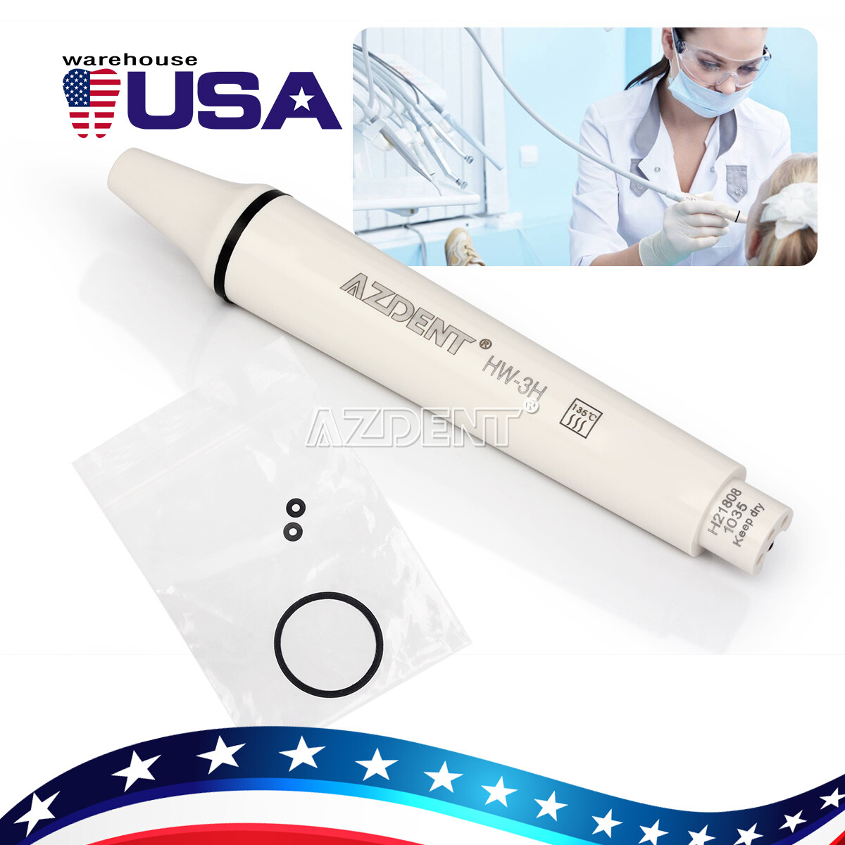 Dental Ultrasonic Piezo Scaler Handpiece LED Fit For NSK/EMS/SATELEC USA