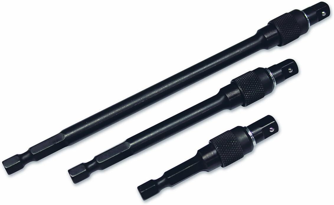SK Tools Power Drive Locking Extension Set, 1/4-Inch, 3-Piece (32160)
