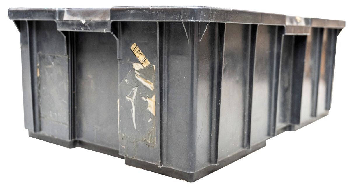 3 x plastic container storage container stacking box 60 x 40 x 22 cm plastic box crate