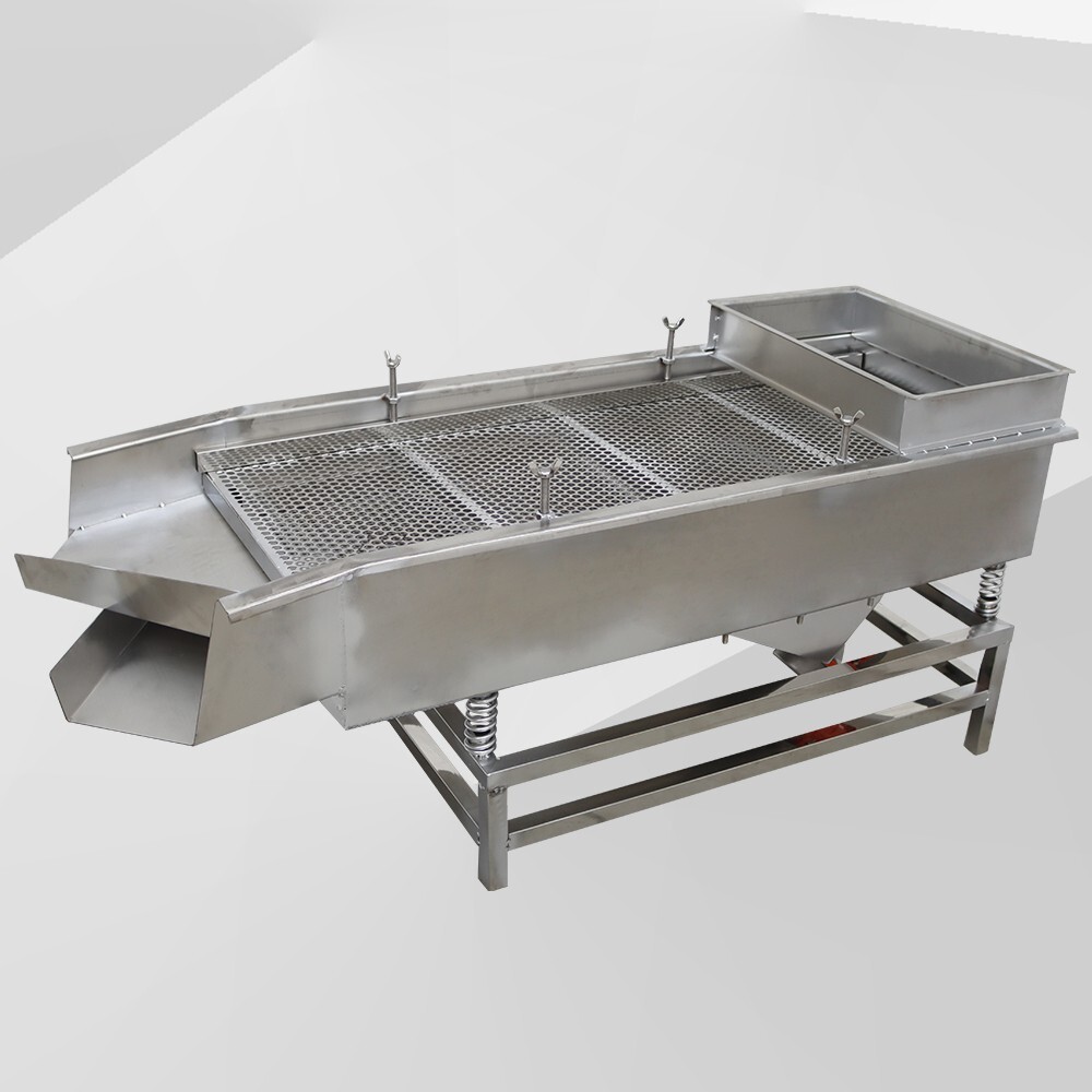 TECHTONGDA Full Stainless Steel Linear Vibrating Screen with10mm&5mm Screen 110V