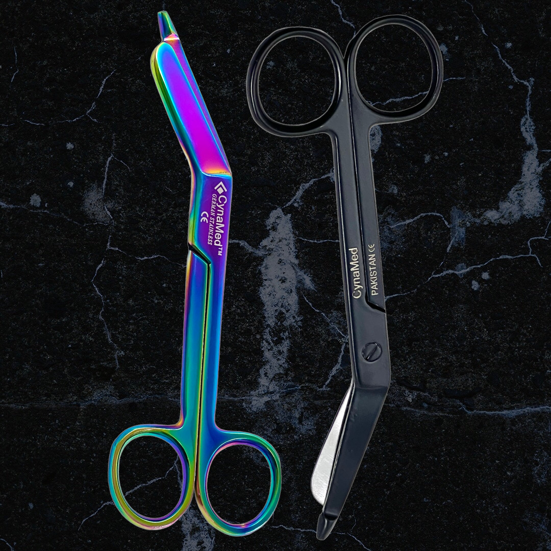 ArTLab – Rainbow Lister Bandage Scissors 5.5″ + Colorful Pattern 5.5″ – 2 Piece