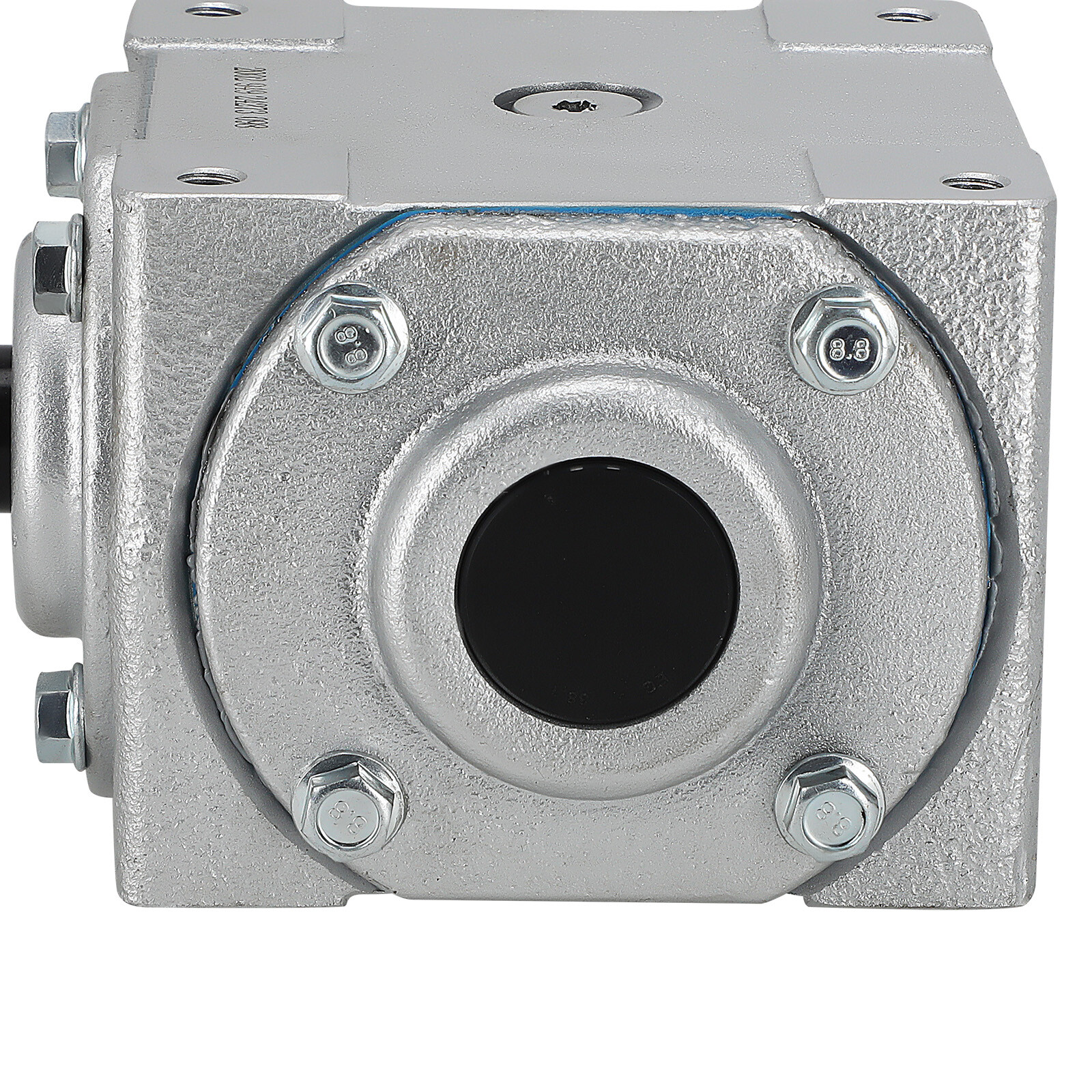 40 HP Right Angle Bevel Gearbox with 2 Keyed Shafts CW/CW 1:1 Clockwise