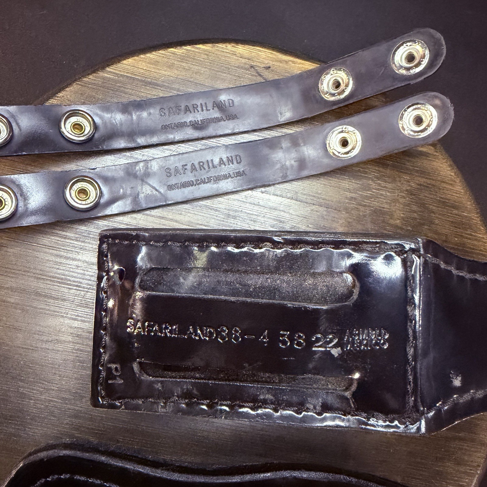 Done Hume Handcuff Case, Safariland Mace/OC Pouch, 2 Belt Keepers High Gloss Lot