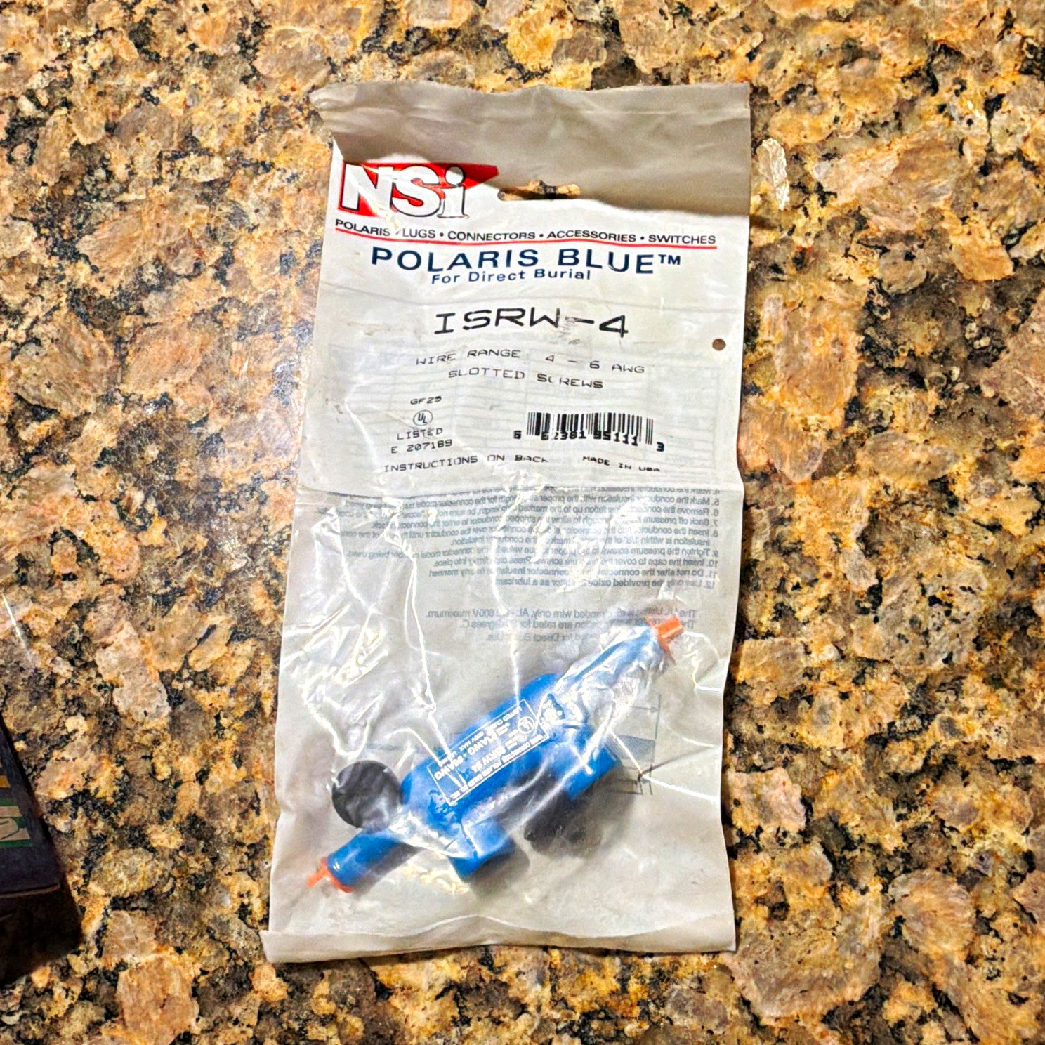 NSI ISRW-1-4 Polaris Blue Insulated 2-Port Wire Connector, 1-5 AWG