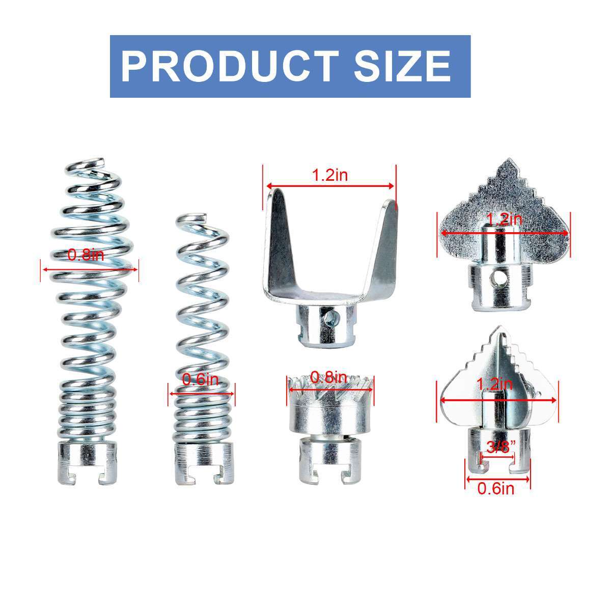 7x Manganese Steel Drain Cleaner Combination Cutter Head For Dredging Machine US