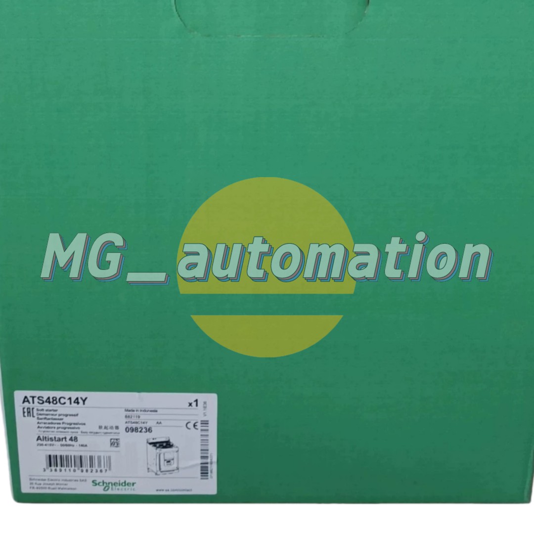 Schneider Altistart 48 Soft Starter ATS48C14Y (New, old stock) 208-690VAC, 140A