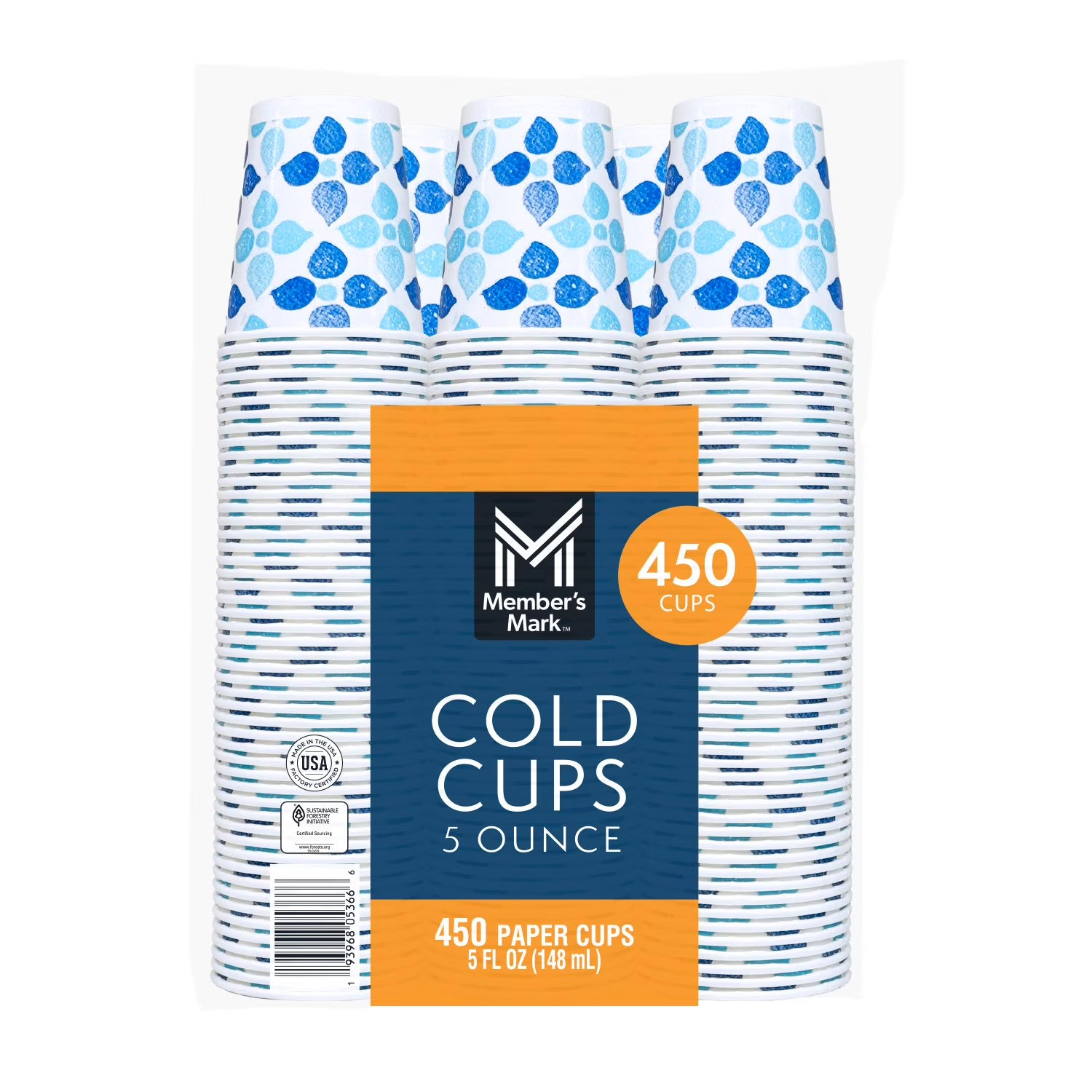 Member’s Mark Printed Paper Bath Cold Cup 5 oz., 450 ct.