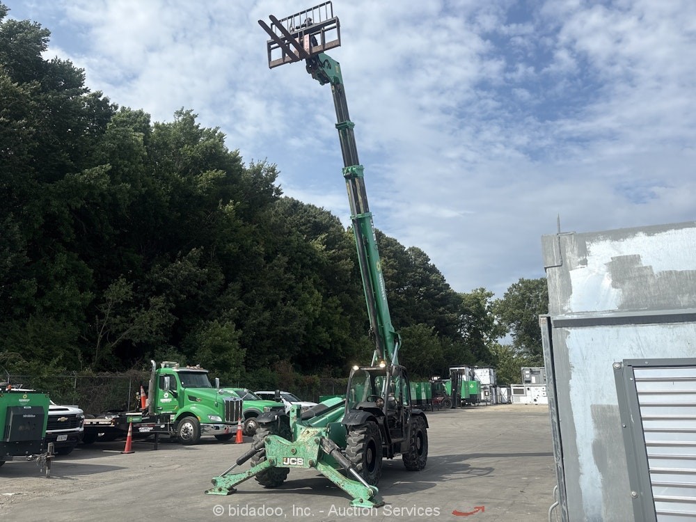2016 JCB 510-56 56′ 10,000lbs Telescopic Reach Forklift Telehandler bidadoo