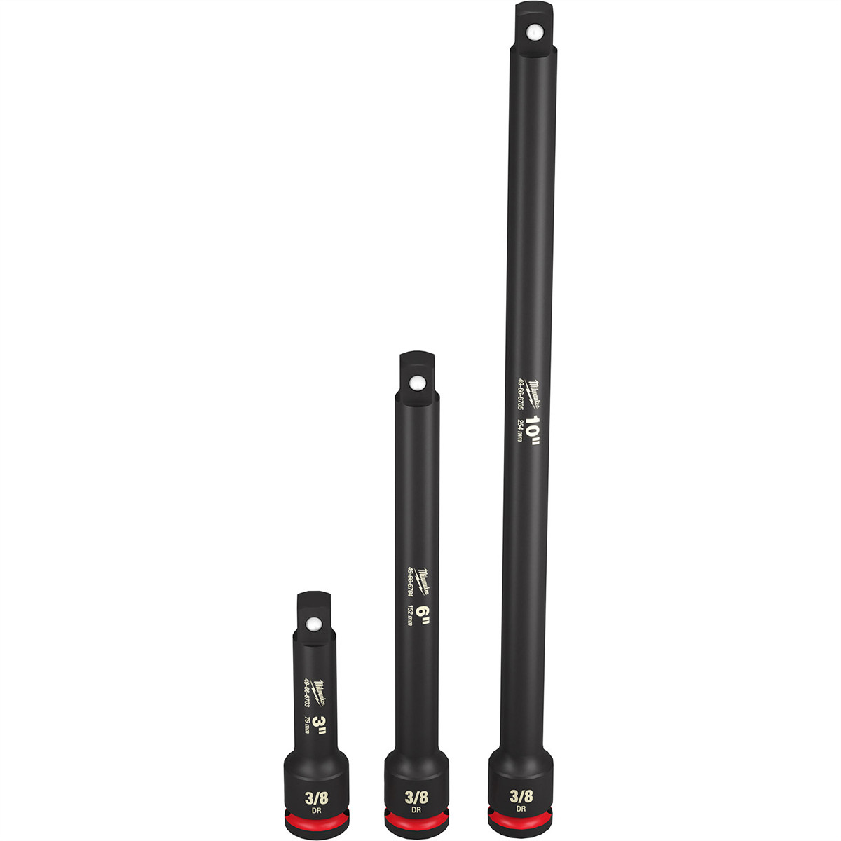 Milwaukee 49-66-6714 Milwaukee Tool 3PC SHOCKWAVE Impact Duty 3/8″ Drive Extens