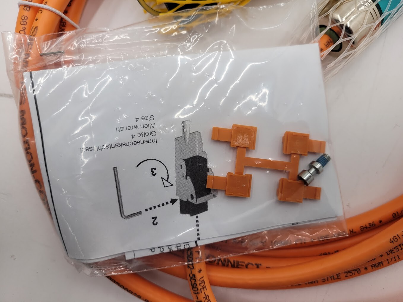 Siemens Servo Motor Power Cable 5M 6FX5002-5CS01-1AF0 1FT/1FT/1PH 5 Meter New
