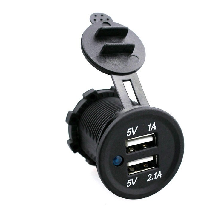 12V 3 Gang Waterproof Car Battery Meter Voltmeter LED Digital Display Voltage