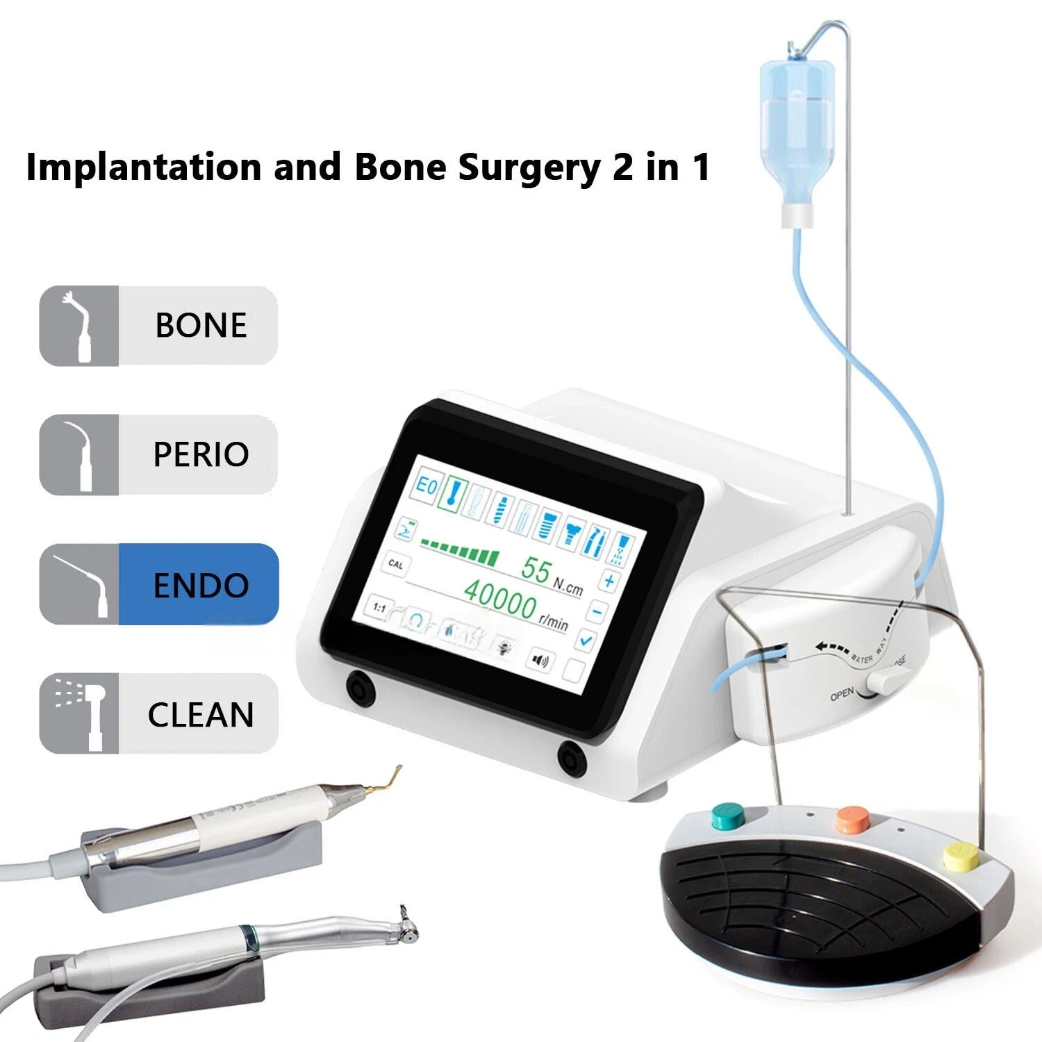Dental Piezo Motor 2 IN 1 SURGIC TOUCH Surgery & Implant Bone Cutter CE & FDA