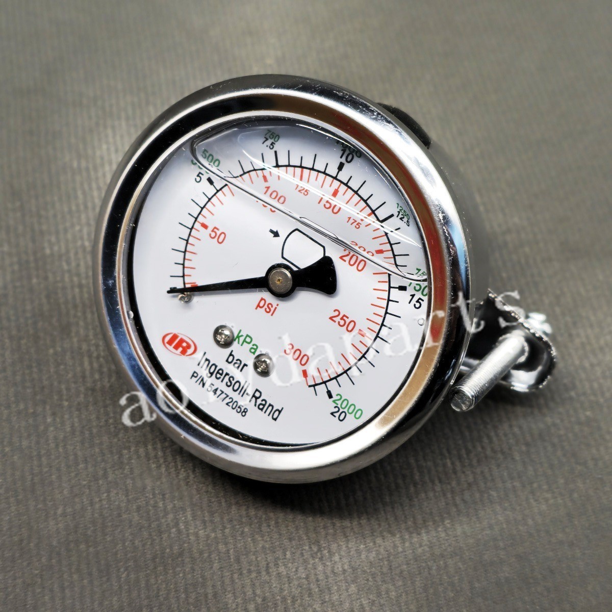 New 54772058 Pressure Gauge Panel Mount IR For INGERSOLL RAND Air Compressor