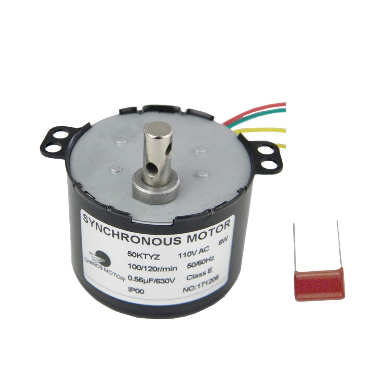 50ktyz Synchronous Gear Motor 100/120rpm 110v 6w Electric Motor Cw/ccw Permanent