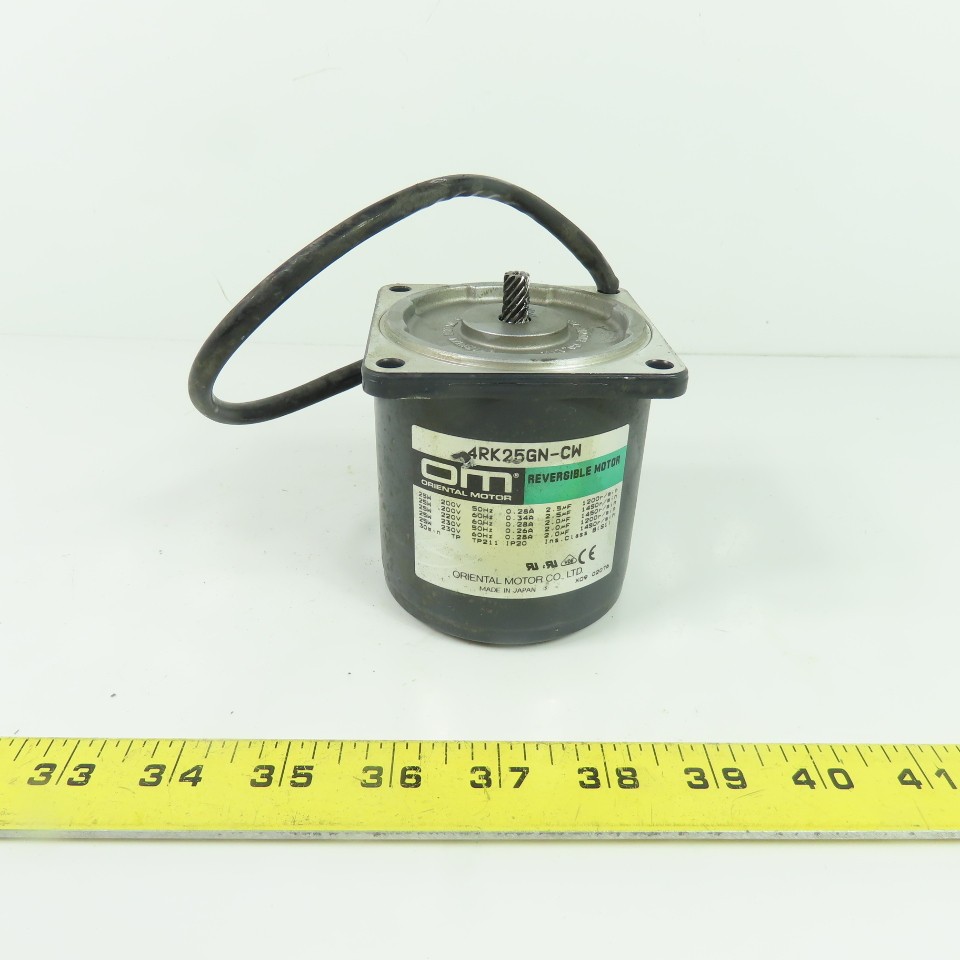 Oriental Motor 4RK25GN-CW Reversible Motor 200-230V 1450RPM 25W