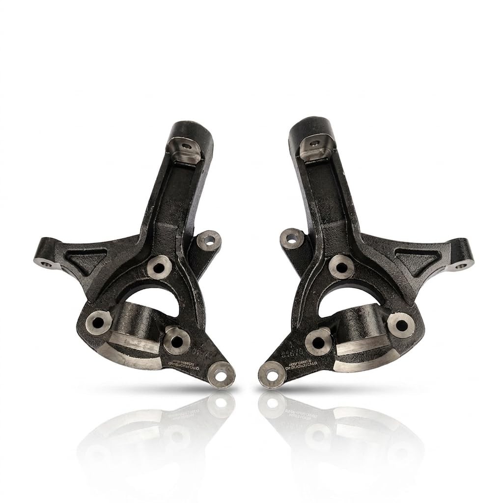 Pair 4.5 Inch Lift Spindles Knuckles 2WD for 07-17 Silverado 1500 Tahoe Suburban