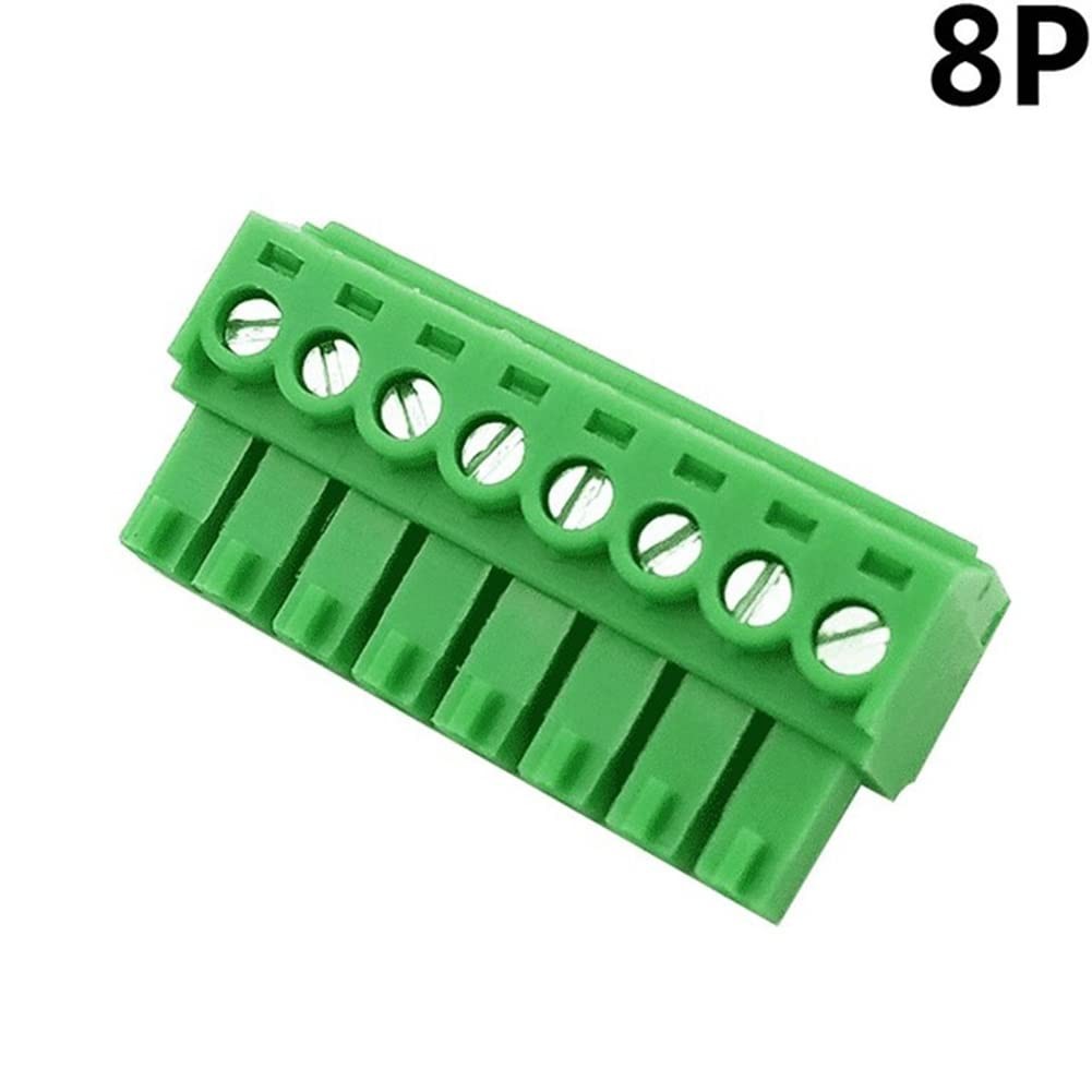 Jienk 2Set 8-Pin 300V 8A KF2EDGK 3.5mm Pitch Screw Terminal Block Pluggable C…