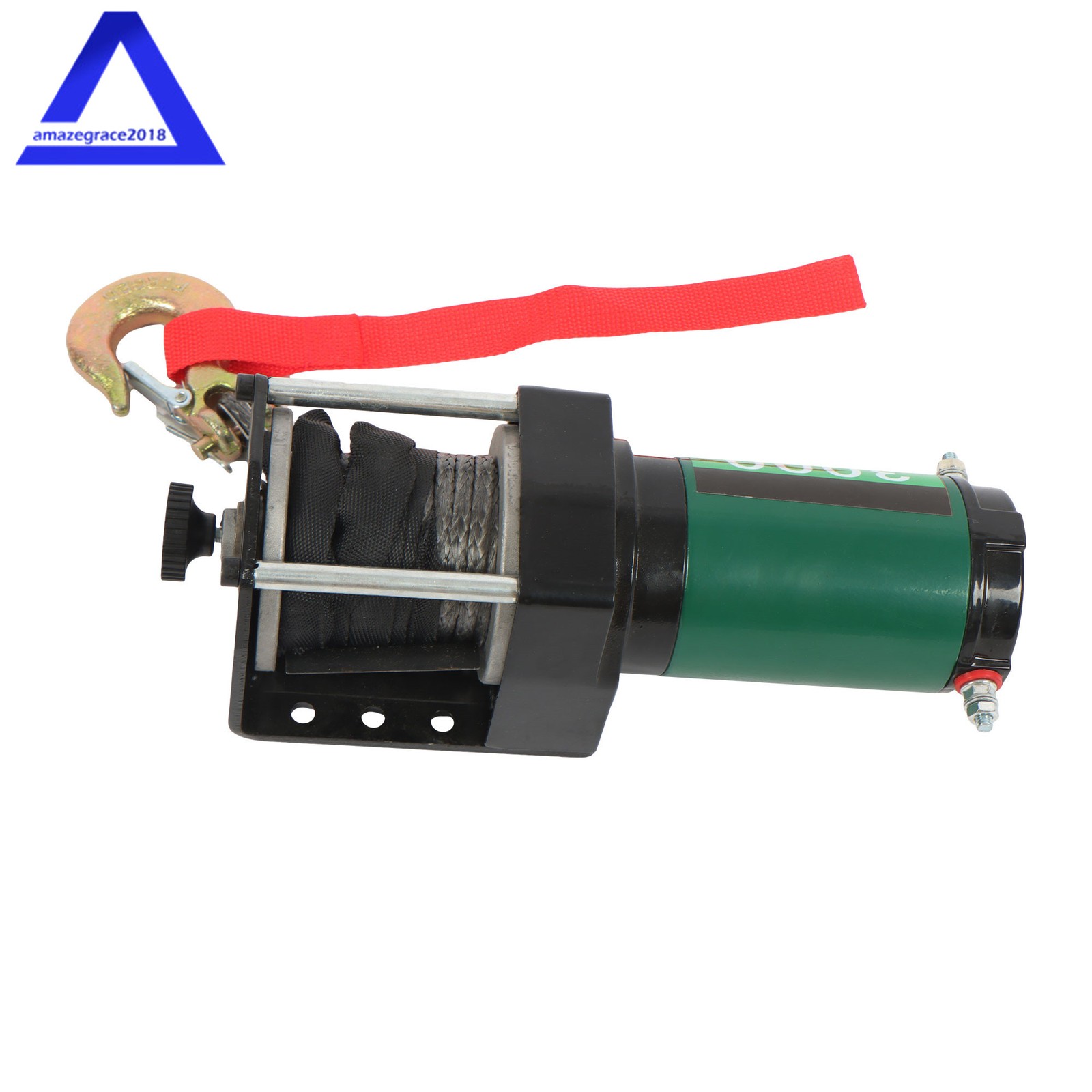 12V 3000LBS 1.3HP Electric Winch 32ft Synthetic Rope Wireless & Wired Remote