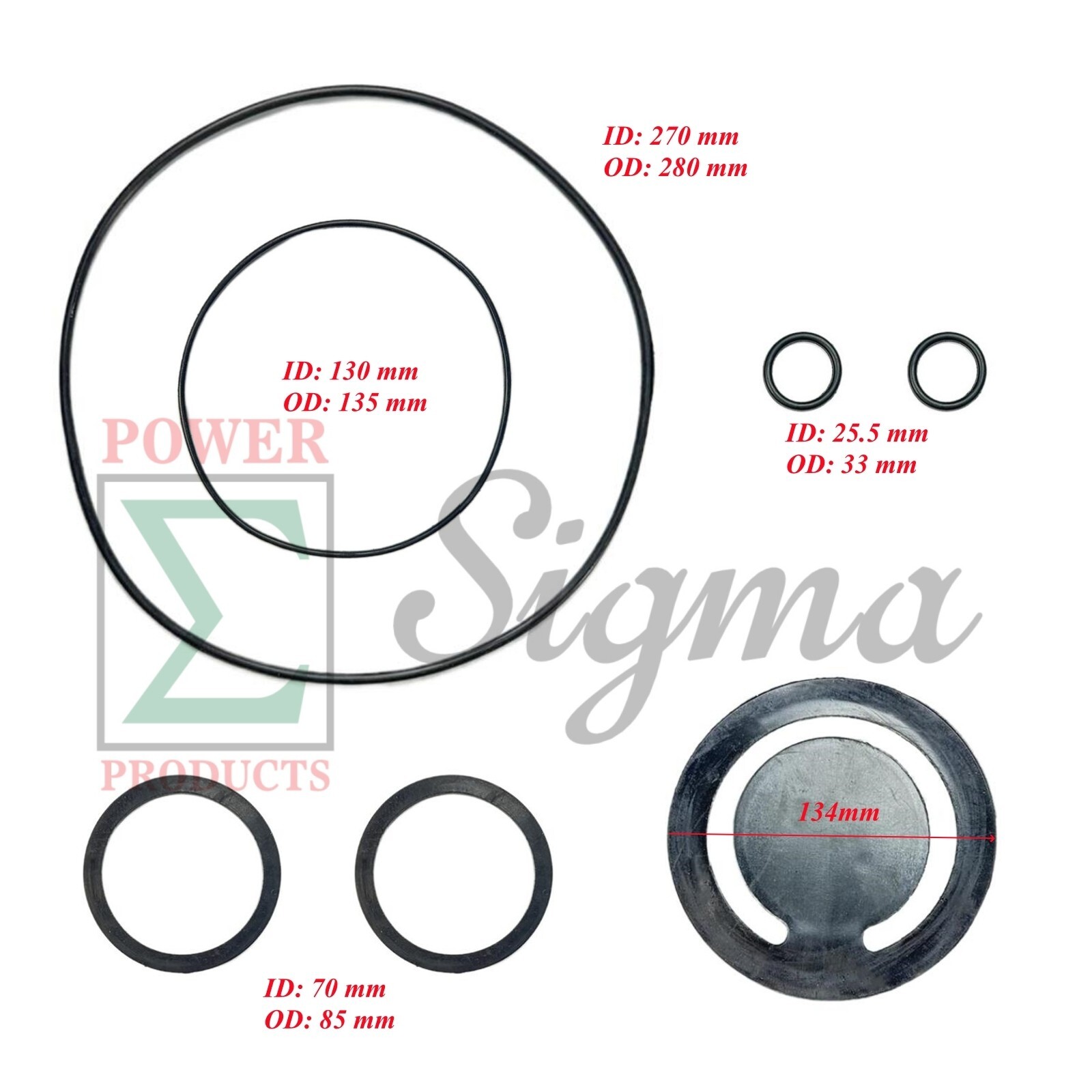 Gasket O-Ring Mechanical Seal For BILT HARD 3″ inch Full Trash Pump 6.5HP Engine