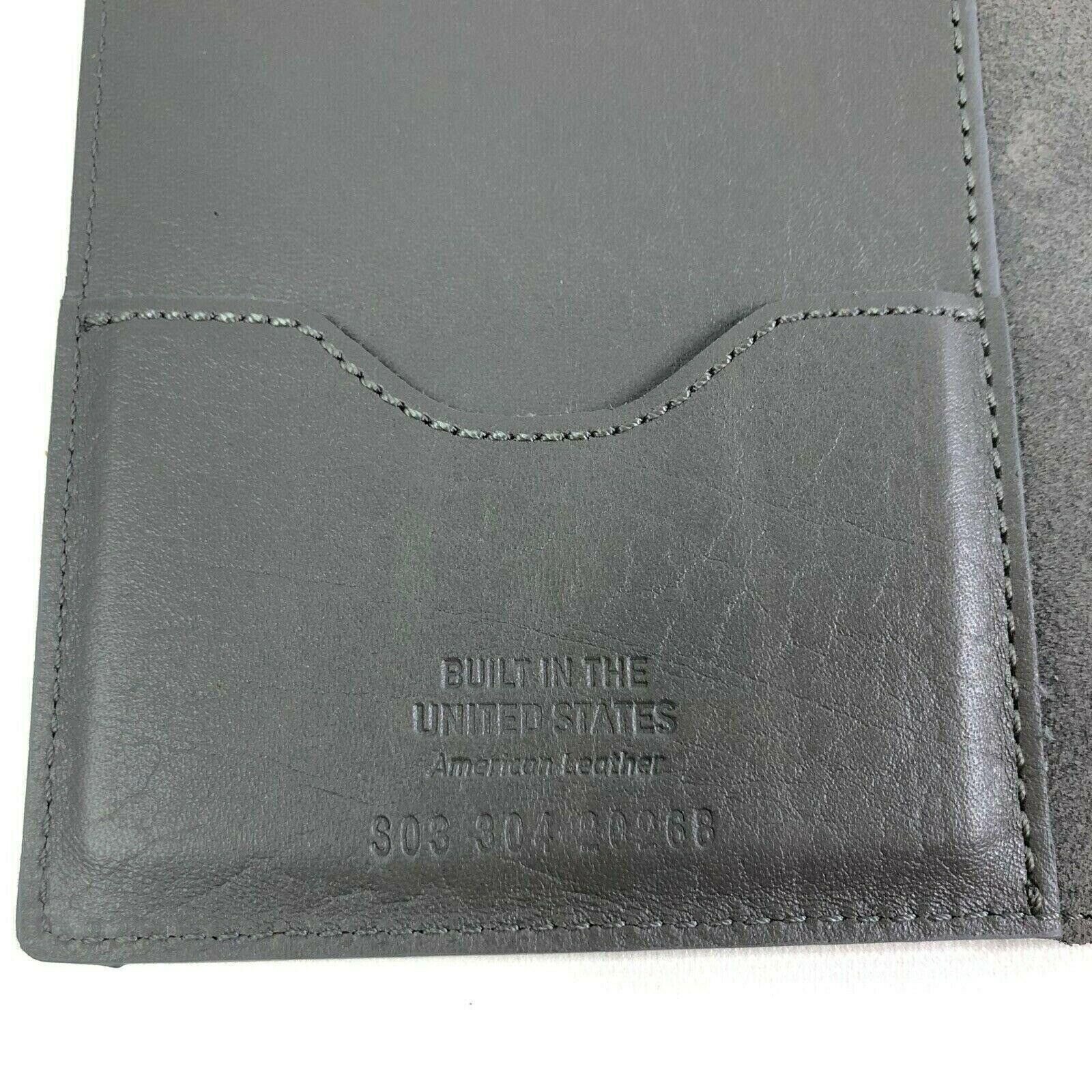 Shinola Gray Leather Journal Cover 80pg Notebook and Dust Cover