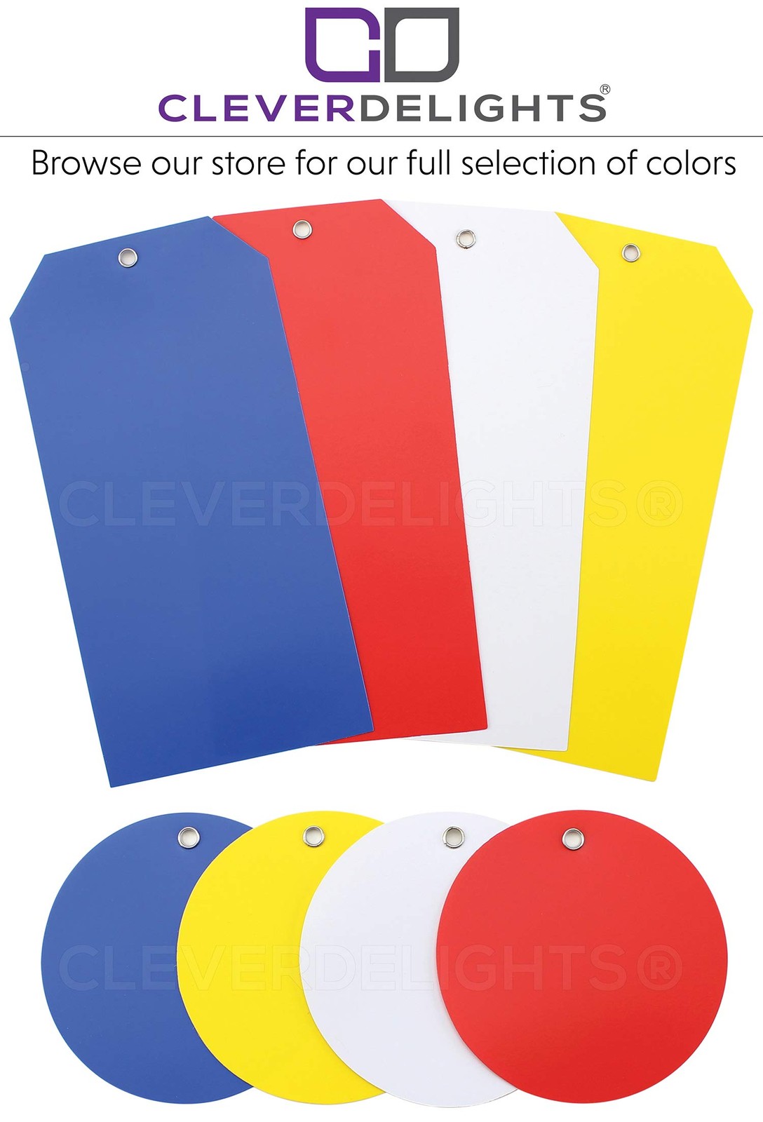 White Plastic Tags – 4.75″ x 2.375″ – 200 Pack – Waterproof and Tear-Resistant