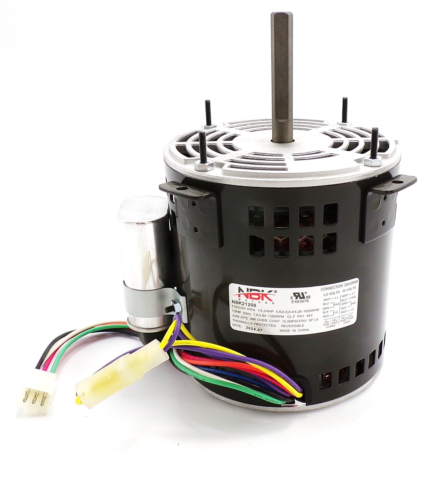 Replacement for Captive-Aire Motor 1/2Hp 115V Exhaust CK48HF21HF01-60-115