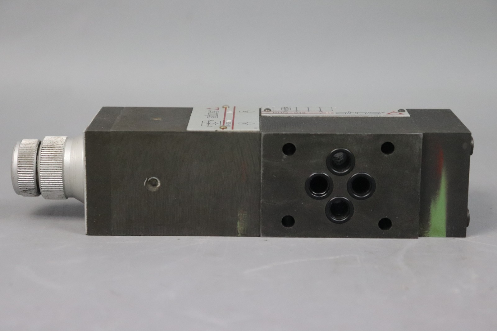 Atos QV-06/11/50 Flow Control Valve + Modular Plate BHQ-013 11L/min Used