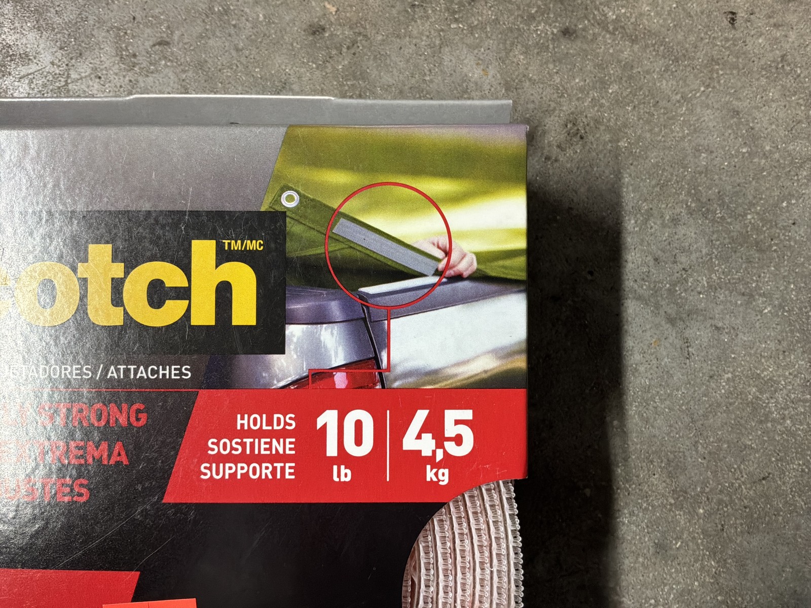 Scotch 3M Extreme Hook & Loop Fastener 1” x 120” 2 Rolls
