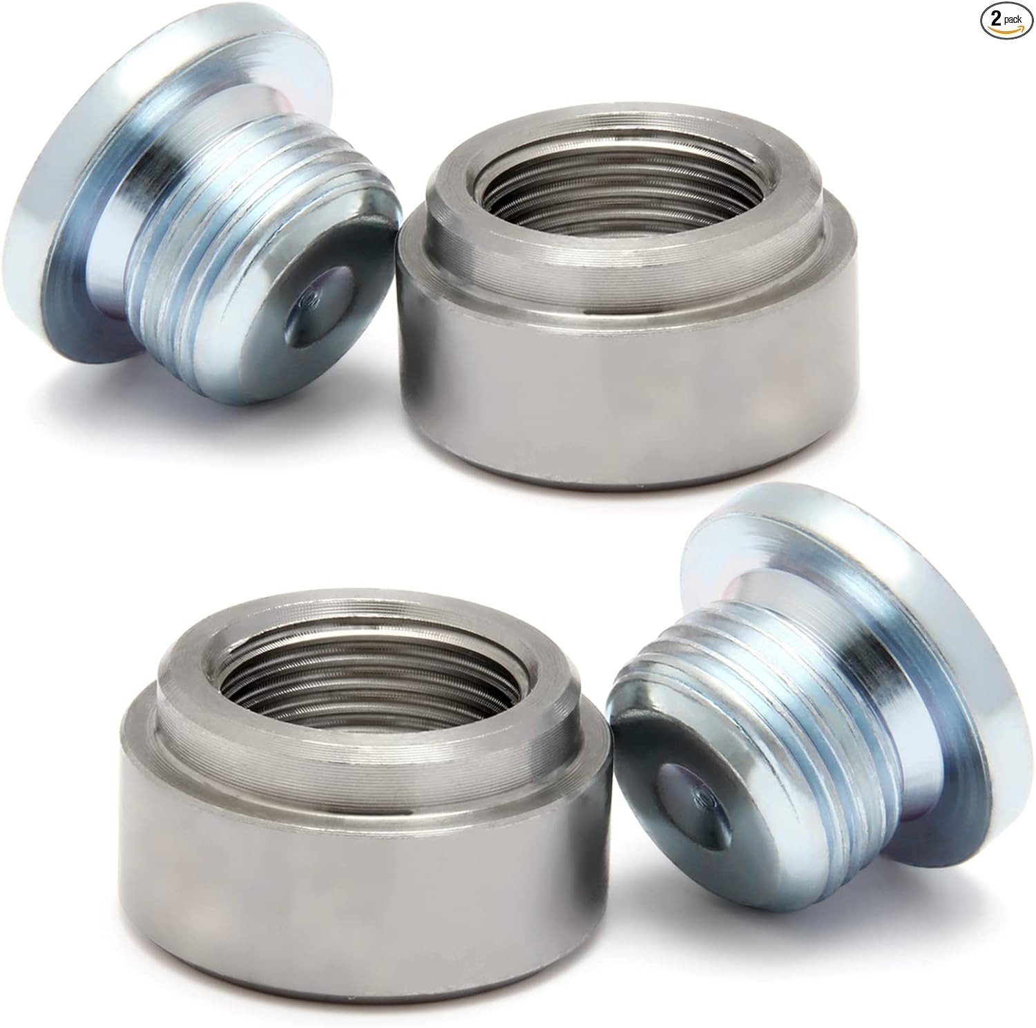Stepped Mounting Bung and Plugs Stainless Steel (2 Bungs/2 Plugs) Fittings Weld