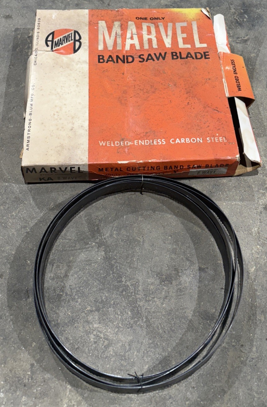 Marvel Metal Cutting Band Saw Blade KA 8 Wavy 10’5” X 3/4” Width X .032 Gauge
