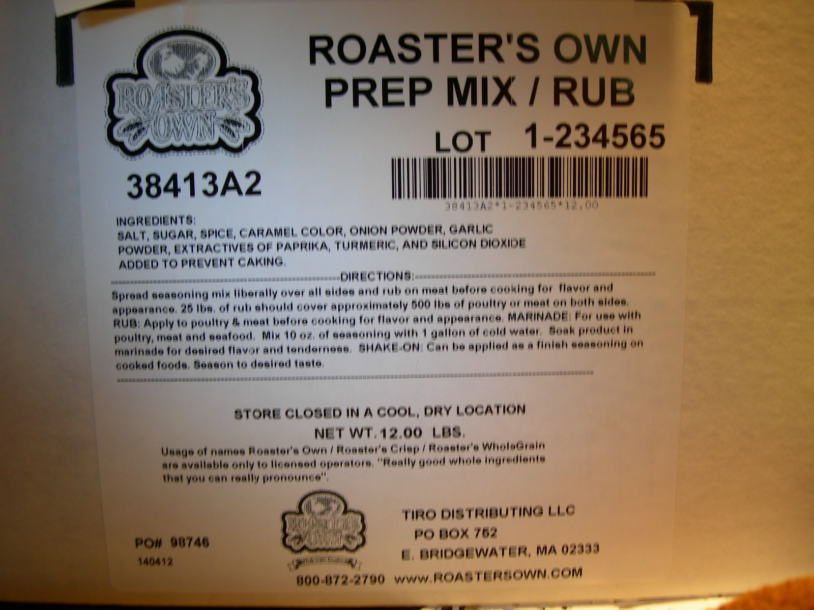 6 LBS. PREP MIX / STEAK RUB, RESTAURANT USE,GRILL BBQ. STEAK DRY RUB SEASONING