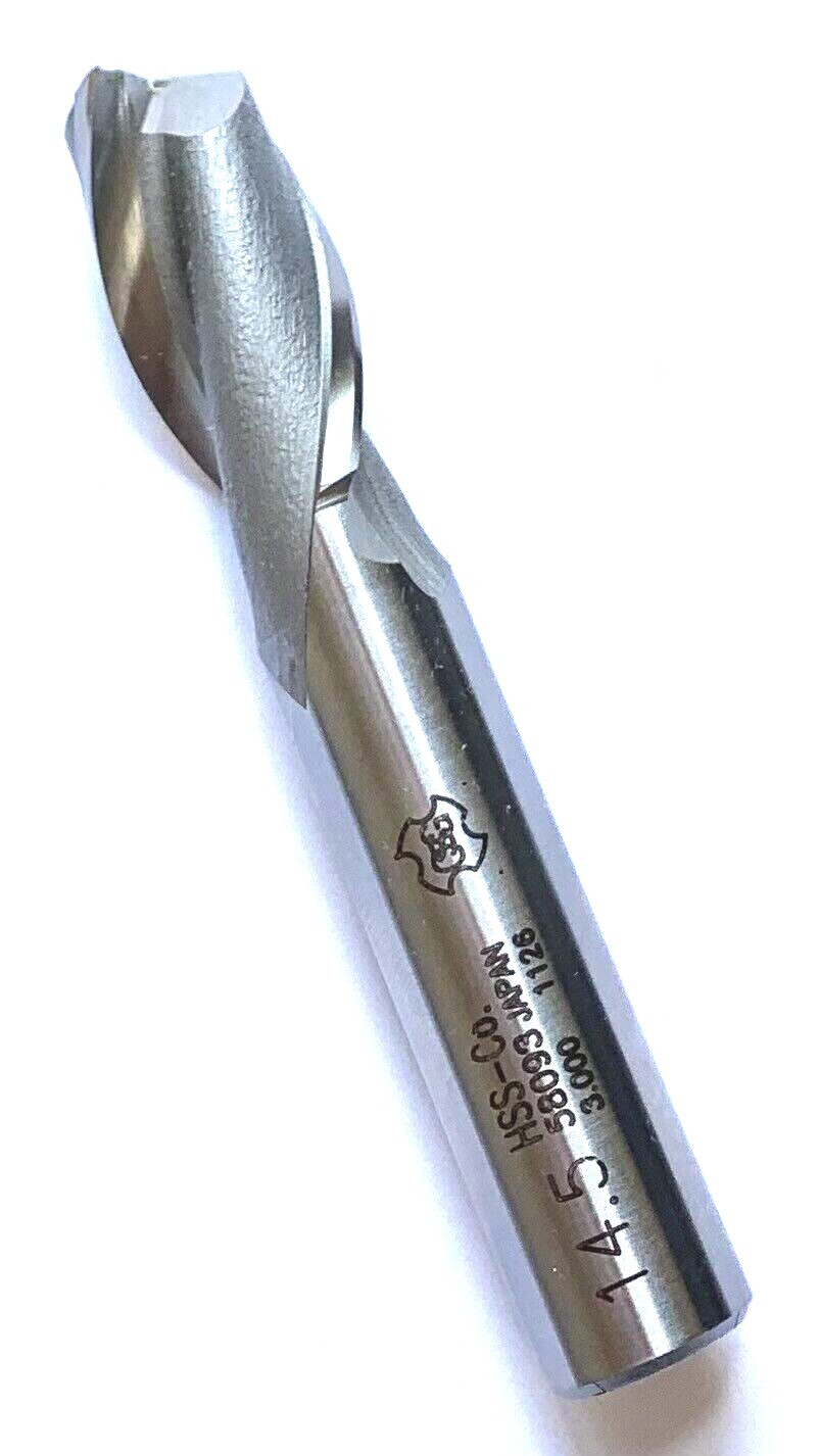 14.50mm 2 FLUTE SINGLE END COBALT END MILL – M14.5 x 1/2″ – OSG 5809300