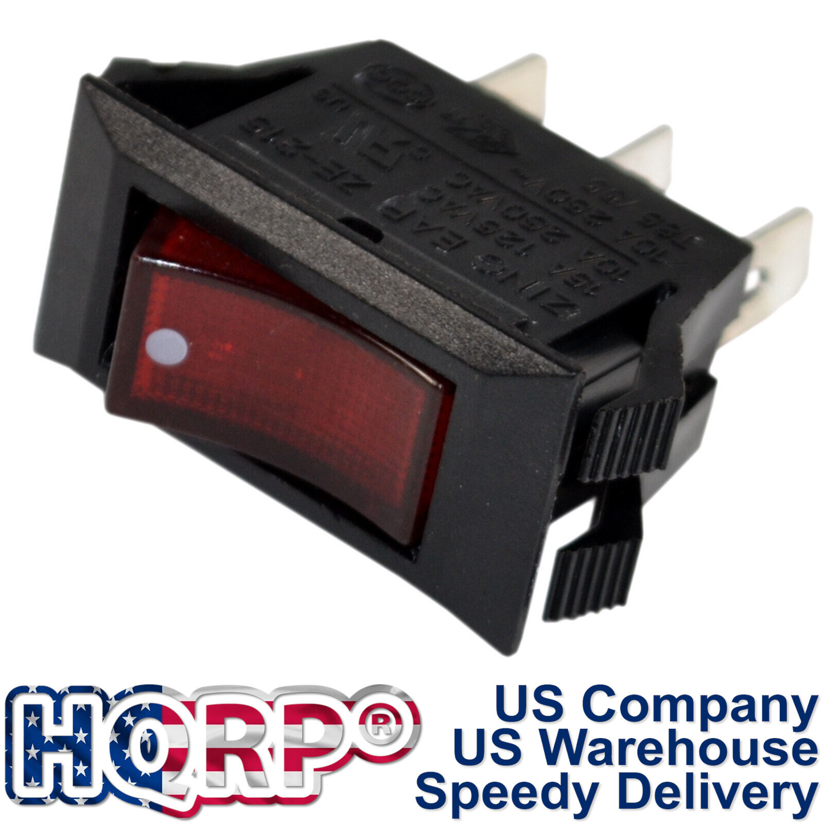 HQRP Illuminated Rocker Switch for Automotive Marine Applications Coffee Machine