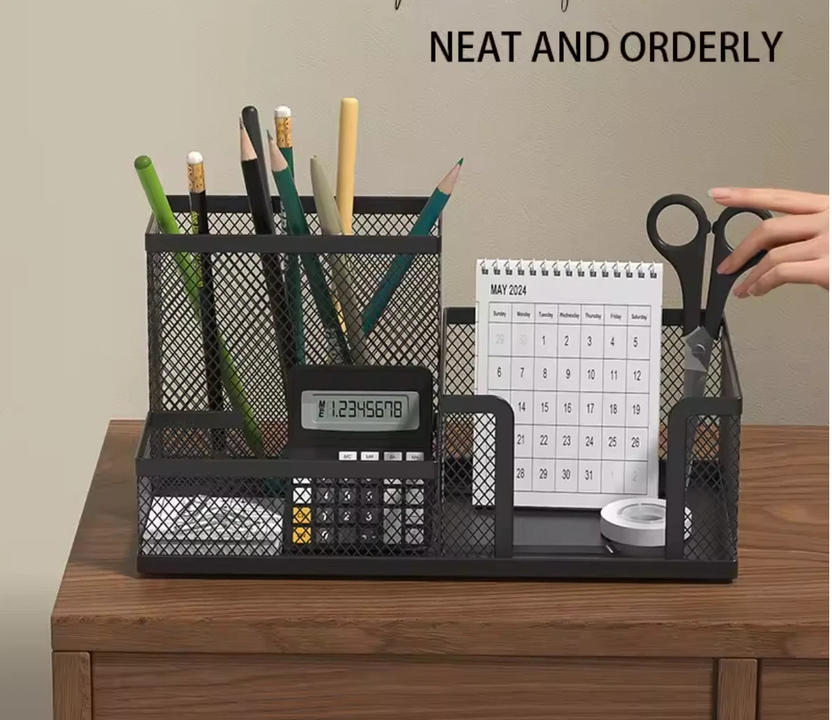 SUPEASY Mesh Desk Organizer, Desk Accessories & Workspace Organizers
