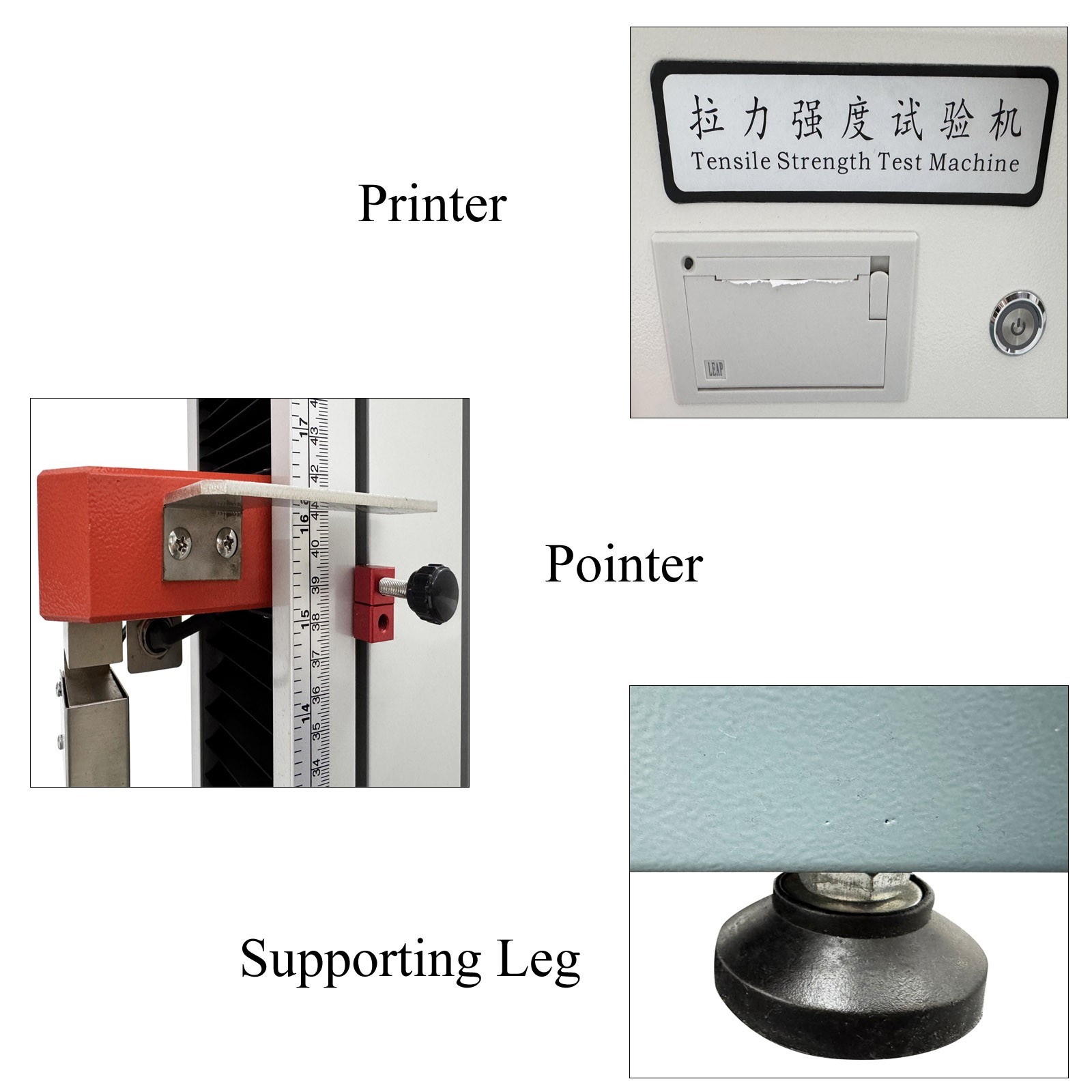 110V 200KG Electric Universal Tensile Strength Touchscreen Testing Machine