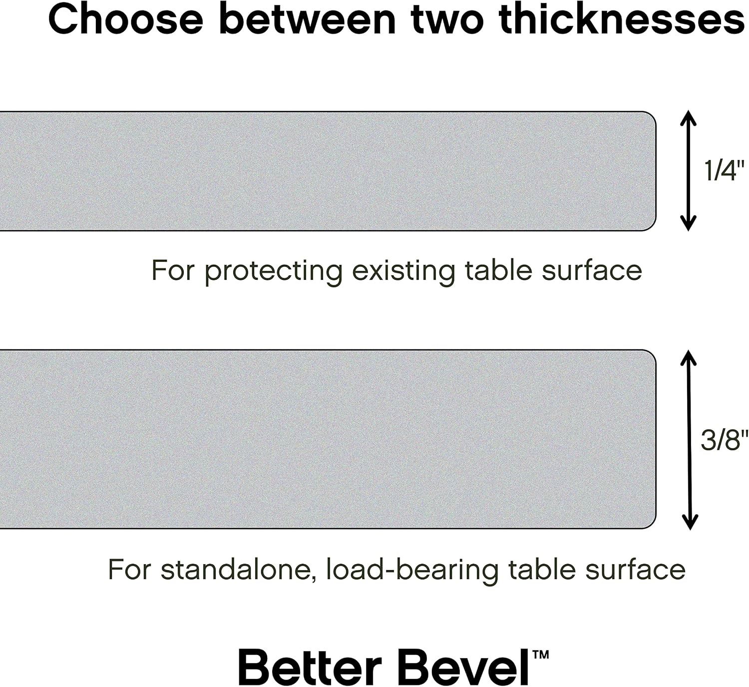 The Better Bevel 12″ Round Tempered Glass Table Top, Beveled Edge