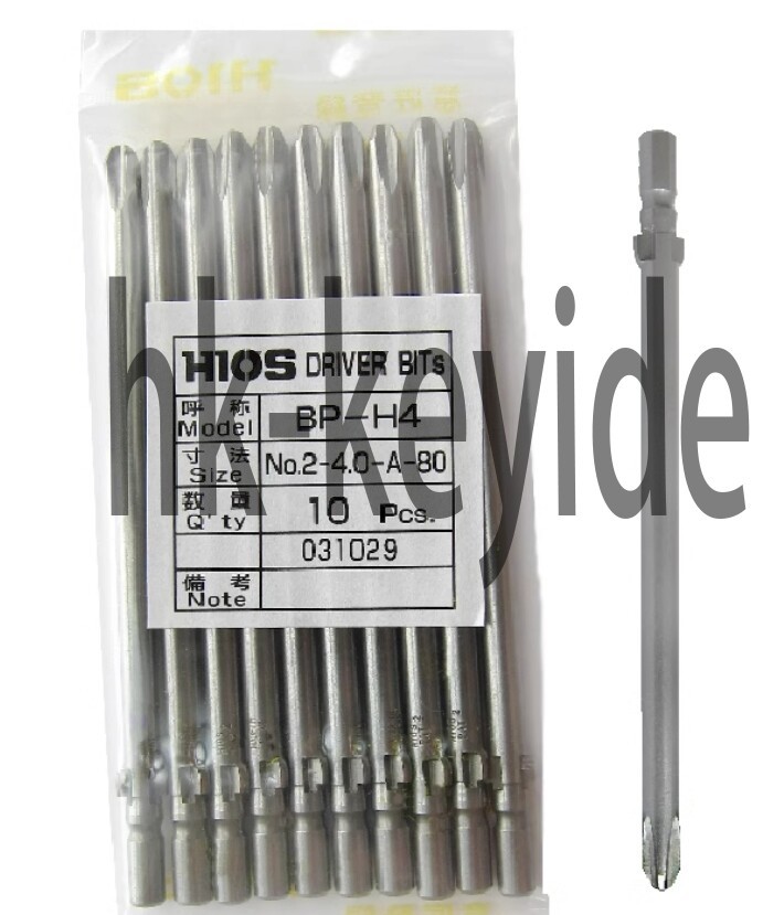 10pcs/pack NEW FIT FOR BP-H4 No.2-4.0-A-40/60/80/100/120/150 electric batch head