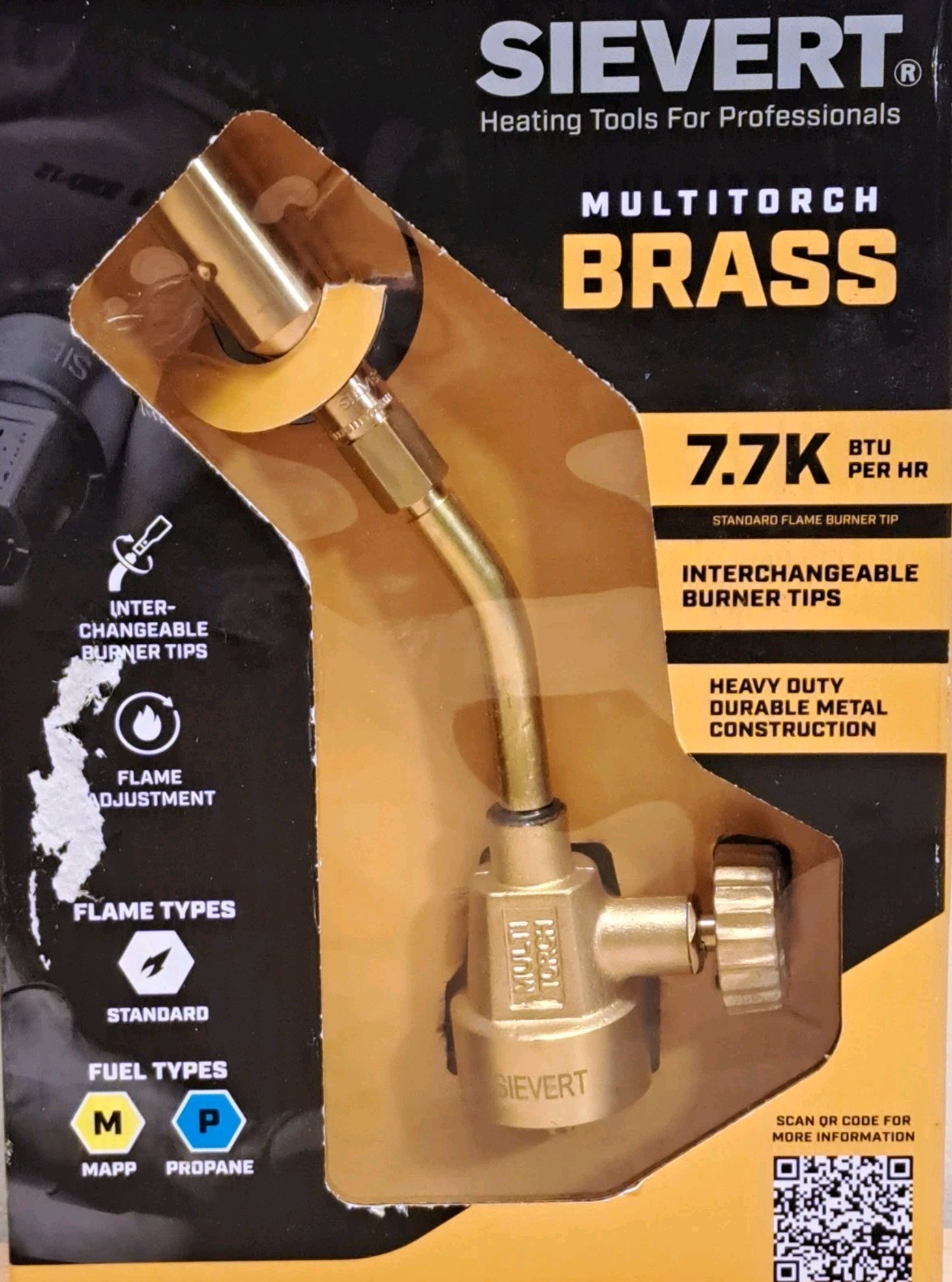 Sievert Multi-Torch Brass 7.7k btu MAPP / Propane Torch