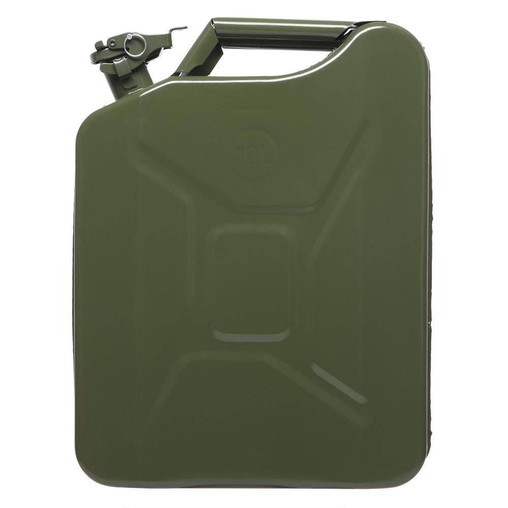 High Quality Fuel Can 5 Gal 20L Green Steel Gasoline Gas Fuel Tank Emergency