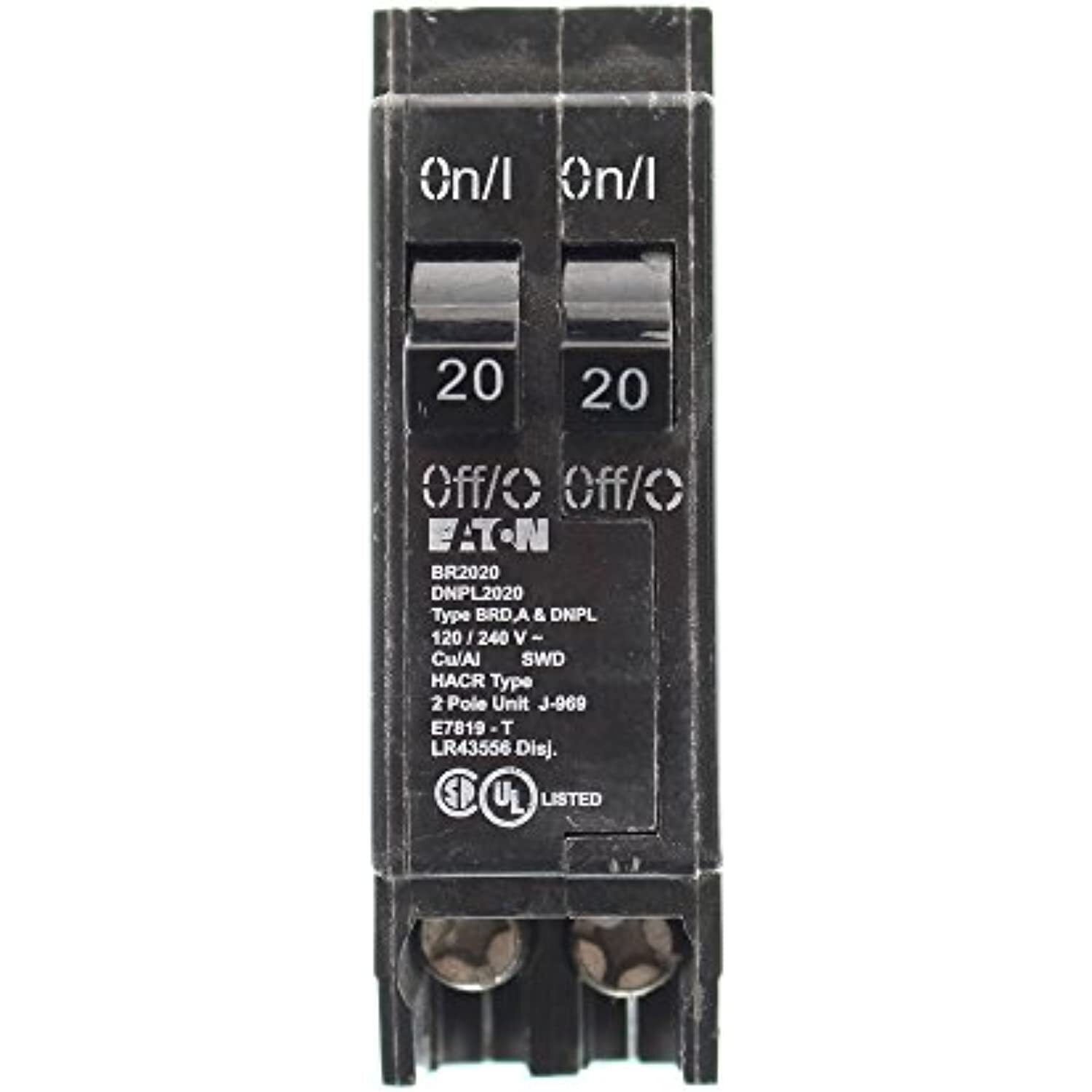 EATON CORPORATION Eaton Br2020 Single Pole Tandem, 120V, 2-20-Amp Circuit