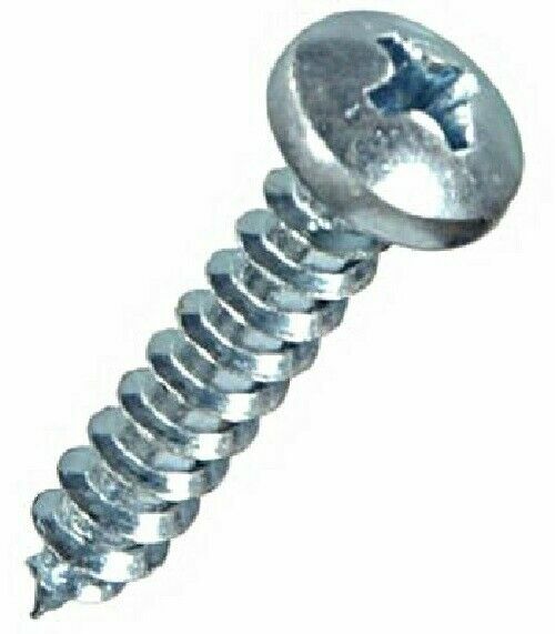 8 X 3/4 Phillips Pan Head Sheet Metal Screw Zinc Plated Type A 1000 Pieces