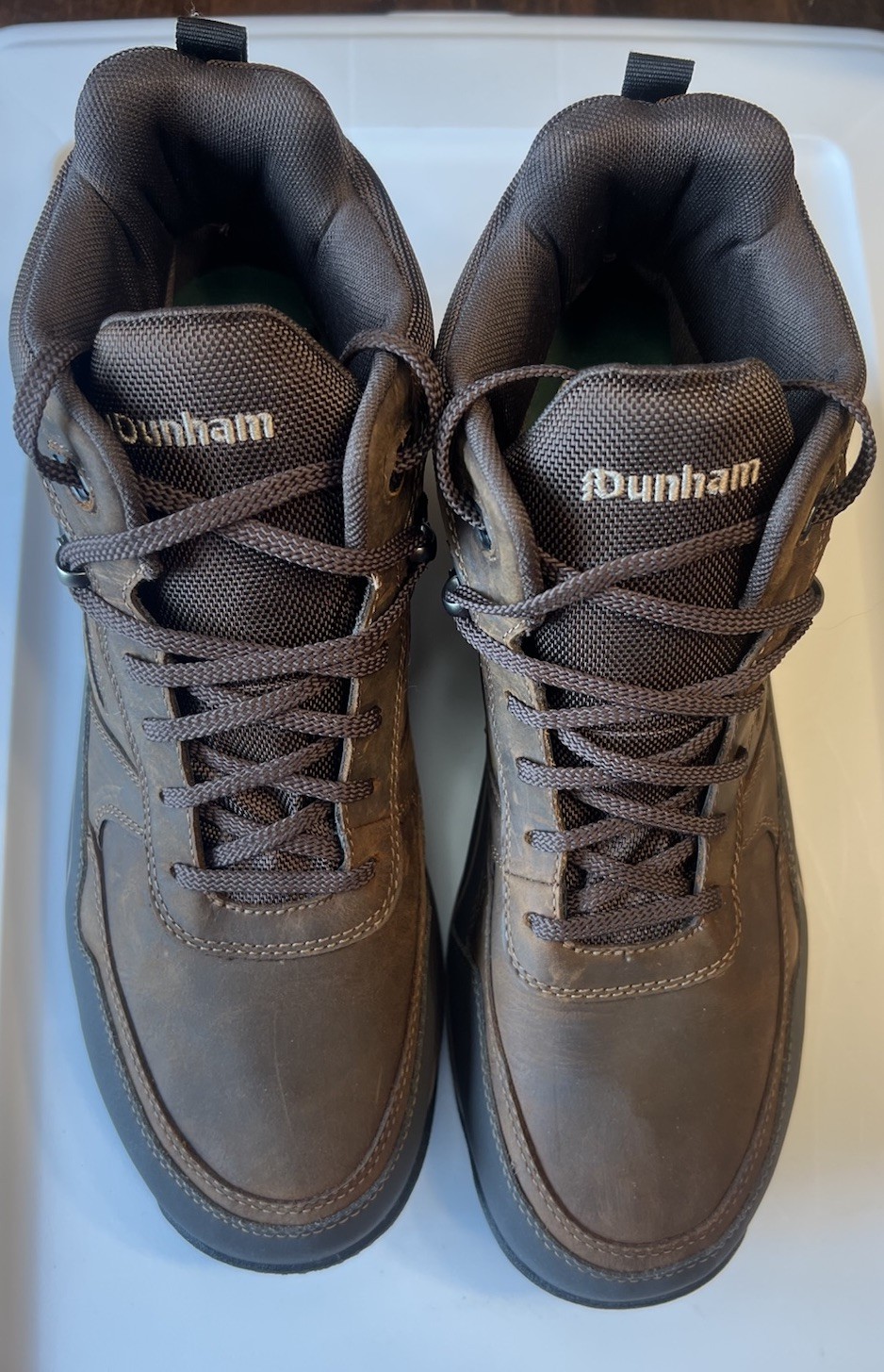 Dunham Men’s Cloud Plus Waterproof Mid Boot 2 Ankle Brown Leather US 12 2E Wide