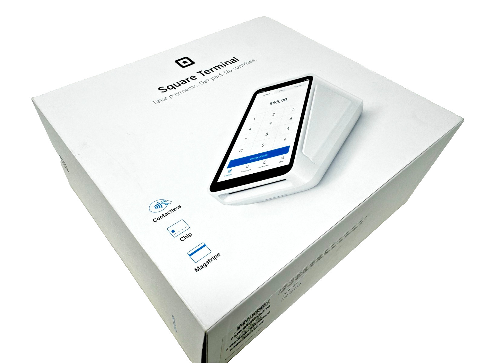 New Square Terminal Credit Card Machine Mobile POS Payment Processing White